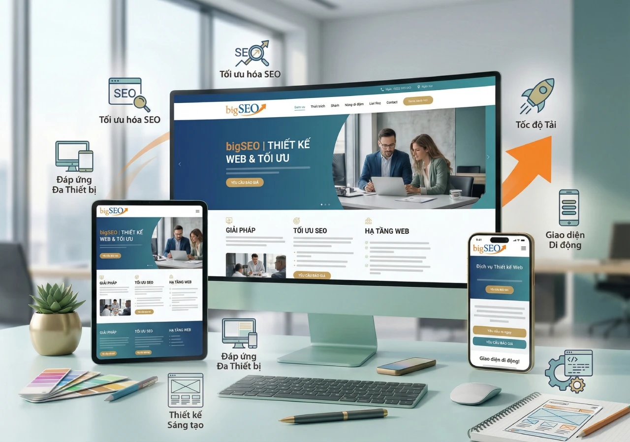 dịch vụ thiết kế Website - bigSEO