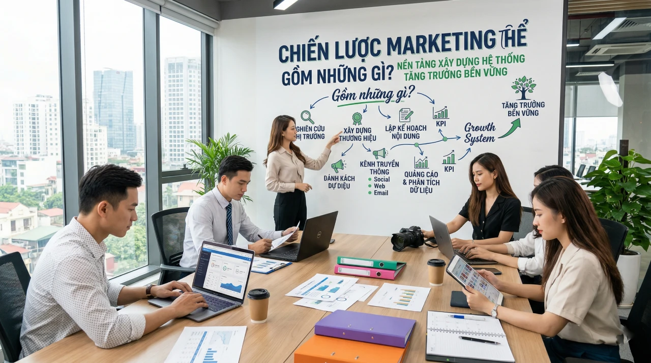 Chiến lược marketing tổng thể gồm những gì Nền tảng xây dựng hệ thống tăng trưởng bền vững