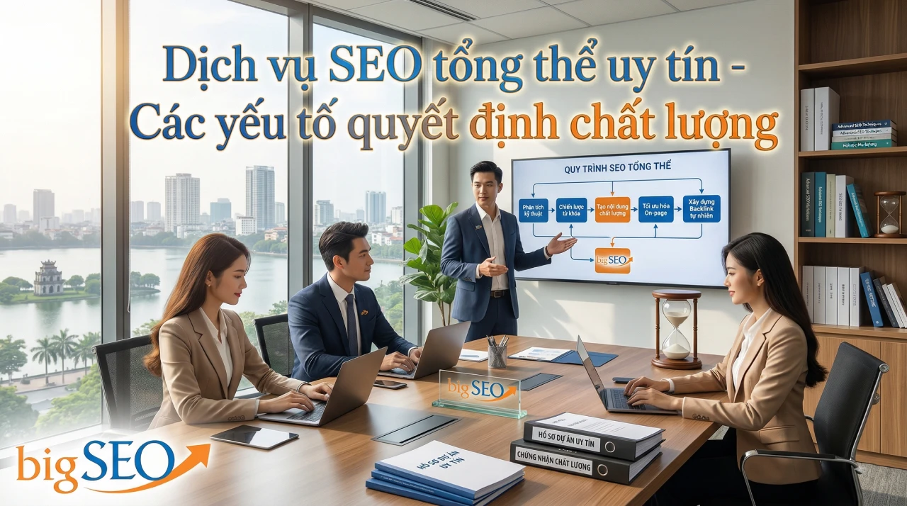 Dịch vụ SEO tổng thể uy tín - Các yếu tố quyết định chất lượng