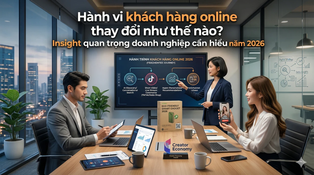 Hành vi khách hàng online thay đổi như thế nào Insight quan trọng doanh nghiệp cần hiểu năm 2026
