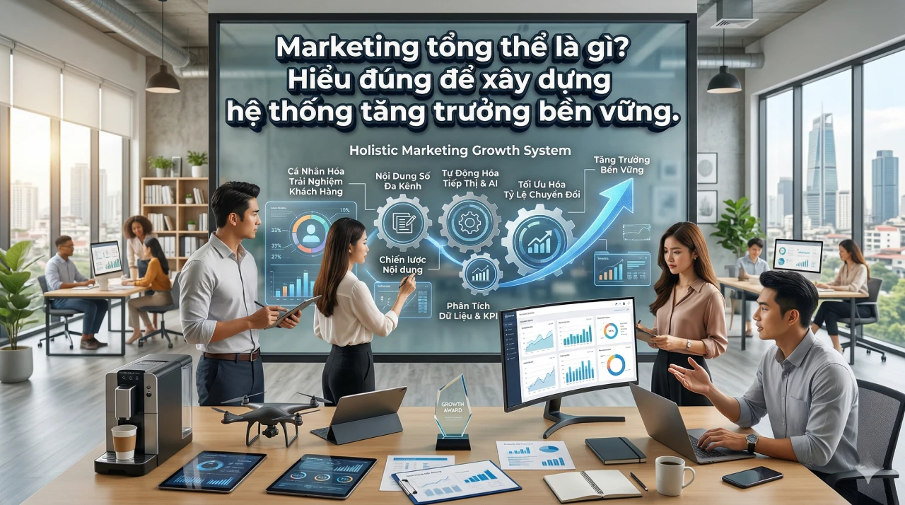 Marketing tổng thể là gì Hiểu đúng để xây dựng hệ thống tăng trưởng bền vững