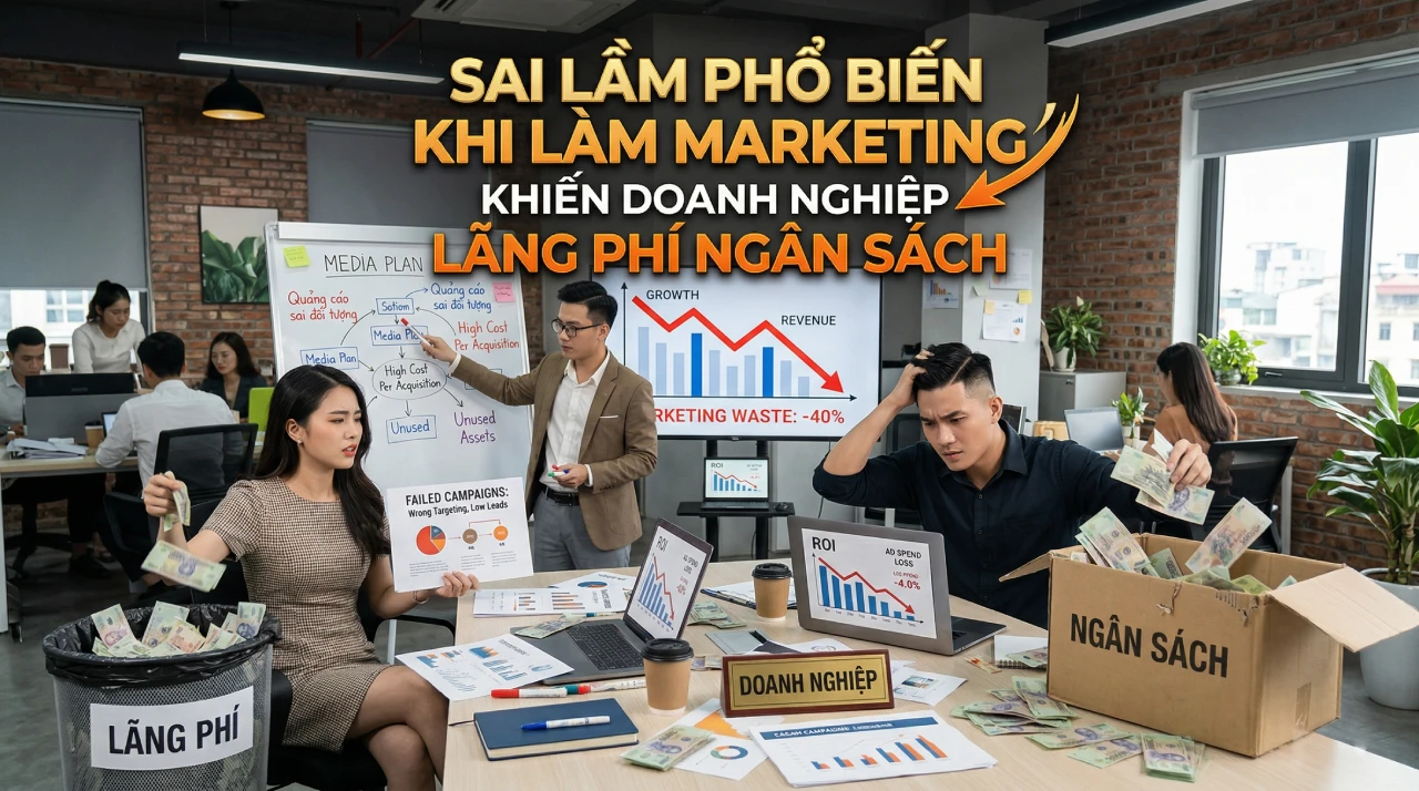 Sai lầm phổ biến khi làm marketing khiến doanh nghiệp lãng phí ngân sách