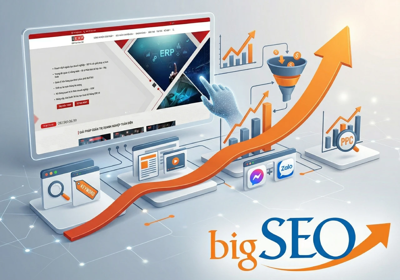 Dự án dịch vụ SEO tổng thể, dịch vụ Marketing tổng thể - iERP