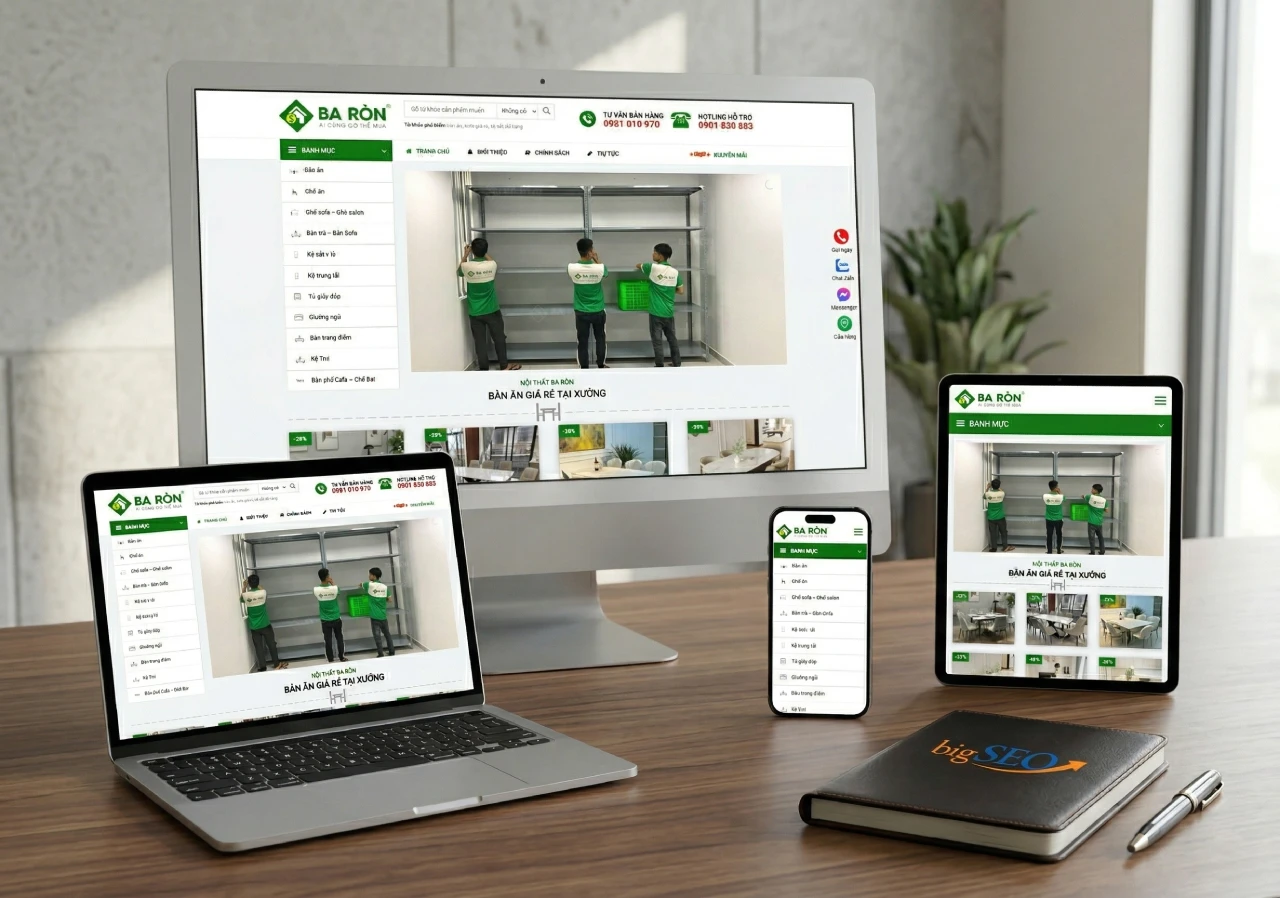 Dự án thiết kế Website Baron