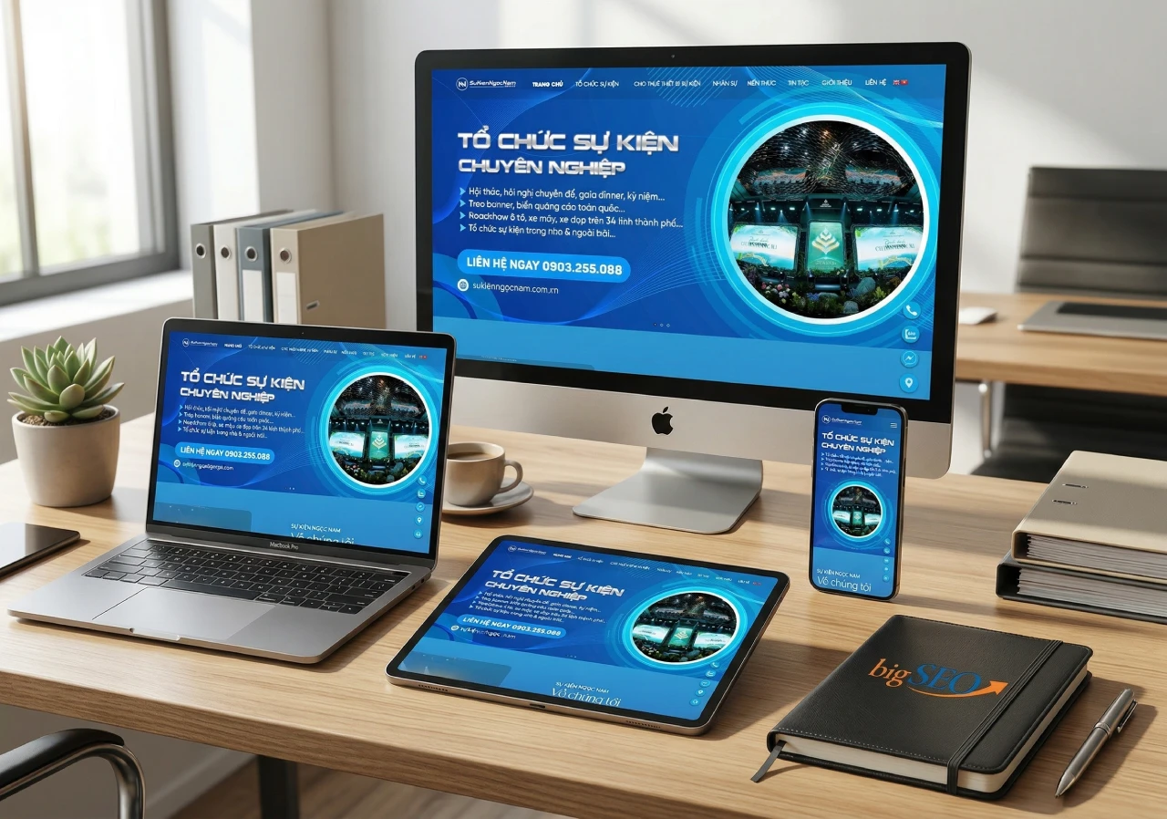 Dự án thiết kế Website Sự Kiện Ngọc Nam